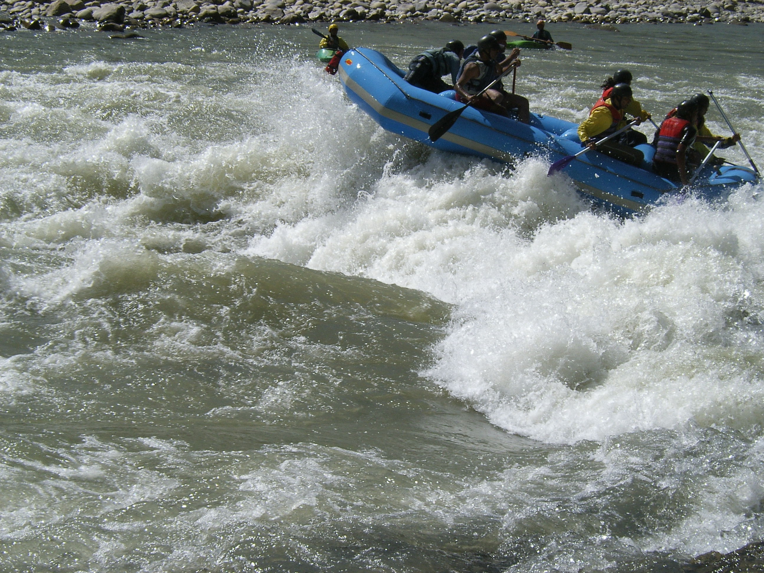 Rafting through the valley
